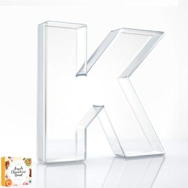 Imagem de Bandeja preenchível com letras de charcutaria acrílica de 25,4 cm, pratos de servir reutilizáveis em formato de número do alfabeto para tábua de charcutaria, frutas, doces, bolos, decoração de festa