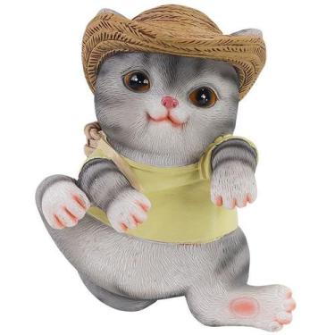 Imagem de Vaso de flores em resina Cat Creative Cartoon Animal Plant - yiweisai