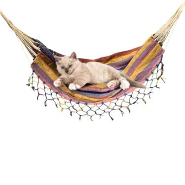 Imagem de Cama Suspensa Para Gatos, Rede Para Pendurar, Montada Na Parede(COR SORTIDA)