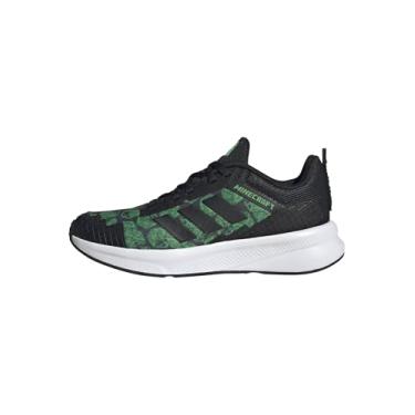 Imagem de adidas Tênis infantil unissex Minecraft Fortarun J, Preto/Preto/Branco, 18