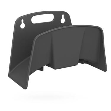 Imagem de Suporte de Mangueira de Jardim para Parede, Plástico Resistente, Cor Cinza, Montagem na Parede, Organizador de Mangueira