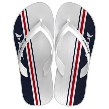 Imagem de CHINELO SANDALIA RIDER FEEL URBAN (BRANCO E AZUL COM VERMELHO, BR, Adulto, Faixa Numérico, 41, 42)