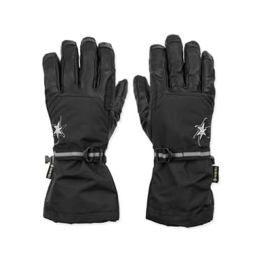 Imagem de Volcom Luvas de snowboard masculinas 91 GORE-TEX – Luvas de couro impermeáveis com forro removível, preto, médio