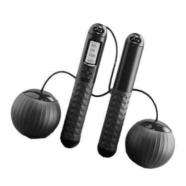 Imagem de Shakven Corda de pular inteligente, corda de pular com contador - Cordas de pular rápidas sem fio,Corda de pular de contagem ajustável, corda de pular digital com contador para homens, mulheres e