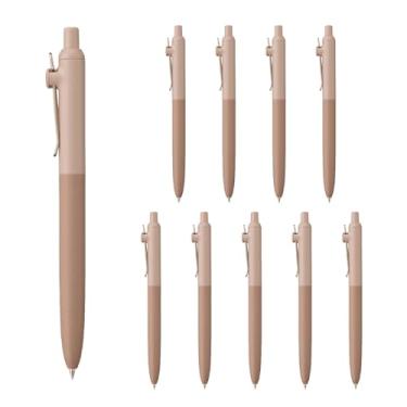 Imagem de Mitsubishi Pencil UBNZSC38B.29 Caneta esferográfica à base de água, padrão 0,38, B marrom solo, pacote com 10