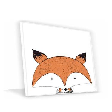 Imagem de Quadro Raposinha Vinil Com Vidro - Center Molduras, 20x30 Baixa, Branc