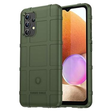 Imagem de IDEWEI Capa para Samsung Galaxy A32 4G, fibra de carbono refinada, anti-queda, anti-impressões digitais, proteção integral. A capa do telemóvel é compatível com Samsung Galaxy A32 4G