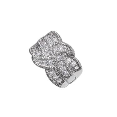 Imagem de 1 anel requintado conjunto completo para mulheres vida diária namoro decoração para festa de formatura, Cobre, Sem pedra preciosa