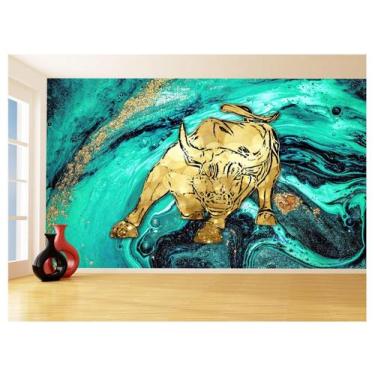 Imagem de Papel De Parede 3D Animais Pop Art Touro Bull 3,5M Pxa164 - Você Decor
