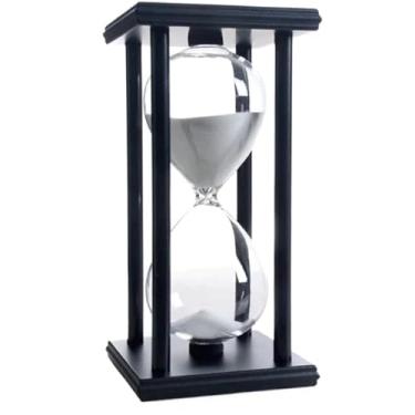 Imagem de Ampulheta de Madeira 60min Para Decoração ou Jogos