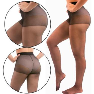 Imagem de Meia Calça Trifil Fio 7 Transparente Efeito Maquiagem Verão, Preto, G