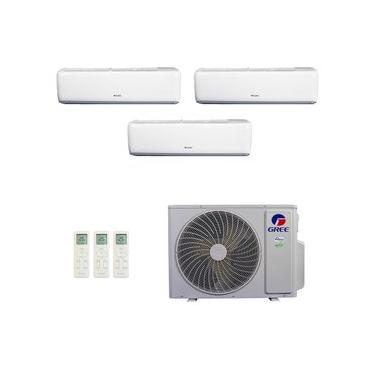 Imagem de Ar-Condicionado Multi Split Inverter Gree 30.000 (1x Evap HW 9.000 + 1x Evap HW 12.000 + 1x Evap HW 24.000) Quente/Frio 220V