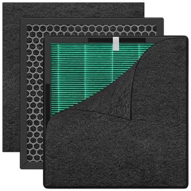 Imagem de HODSEUKIN Filtro Replacemet para purificador de ar, compatível com purificadores de ar Evalit ET066 (pacote com 2)