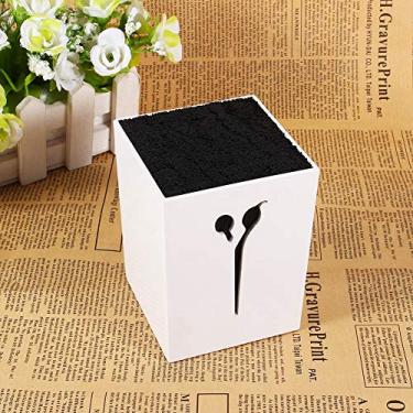 Imagem de Generic Grampos para Pentes de Barbeiro, Suporte para Tesoura, Ferramenta Segura para Uso Familiar Em Salão de Beleza, Verde 3,15" * 3,15" * 4,13" (Branco)