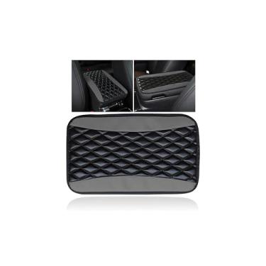 Imagem de Couslcd Almofada de console central automotiva, capa de caixa de assento universal à prova d'água, acessórios para interior de carro, protetor de couro para apoio de braço automotivo para a maioria