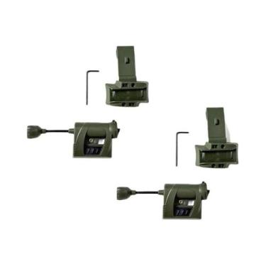 Imagem de Lanterna Tática De Capacete Verde Vermelha Com Laser IR 4 Modos Econom