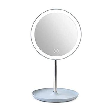 Imagem de Espelho de maquiagem de LED com espelho de LED natural, espelho de vaidade de luz do dia