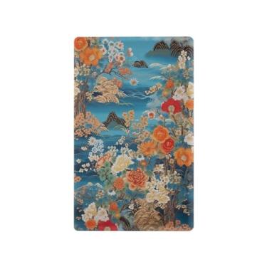 Imagem de Wassud Placa de cobertura de interruptor de luz padrão laranja e azul, capas de tomadas duplex, placa de parede, decoração de casa, sala de estar, quarto, decoração