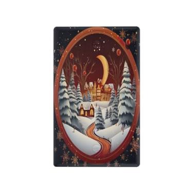 Imagem de Wassud Placa de cobertura para interruptor de luz de cartão de Natal, capas de tomadas duplex, placa de parede, decoração de casa, sala de estar, quarto, decoração