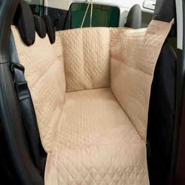 Imagem de Kit 3 peças Protetor de Banco Veicular Dianteiro e Traseiro Plus Impermeável Universal (Avelã)