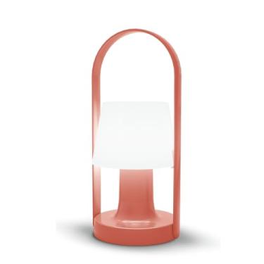 Imagem de Luminária Abajur Portátil a Bateria Led Integrado 1,5W 2700K Dimerizável Modelo Puppy Terracota Pix Iluminação