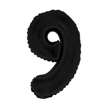 Imagem de BALAO CROMADO C/CANUDO 16" PRETO FOSCO NUMERO 9