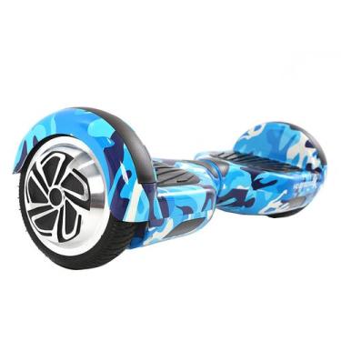Imagem de Hoverboard Skate Elétrico Adulto Bateria Longa Duração Azul - Hoverboa