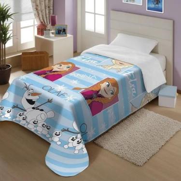 Imagem de Manta Soft de Solteiro Microfibra Disney Estampa Frozen 150x200m Jolit