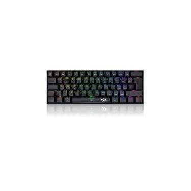 Imagem de Teclado Mecânico Gamer  Redragon Dragonborn, RGB Preto, Switch Brown, 60%, ABNT2 - K630RGB-1