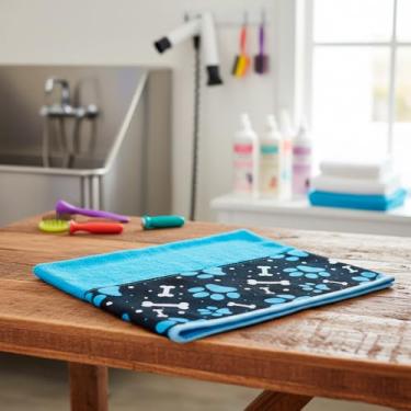 Imagem de Kit 5 Toalha de Banho Pet Shop Splash Alta Absorção Seca Rápido, Macia e Lavável Azul Royal