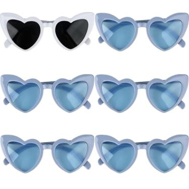 Imagem de Clcnsusilk 8 pares de óculos de sol de despedida de solteira em forma de coração, decorações de festa de dama de honra, presentes para mulheres e meninas, Tartaruga, adult