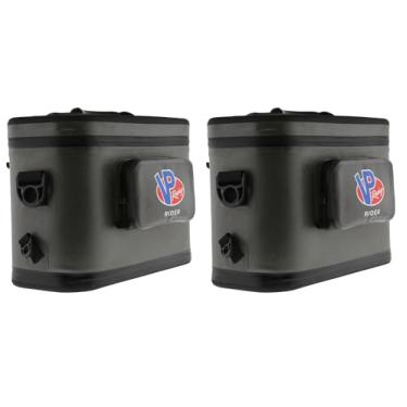 Imagem de Conjunto de 2 refrigeradores RC102 Rider coolers PWC Jet Ski com 10 latas para todas as embarcações pessoais com logotipo VP Racing (cinza)