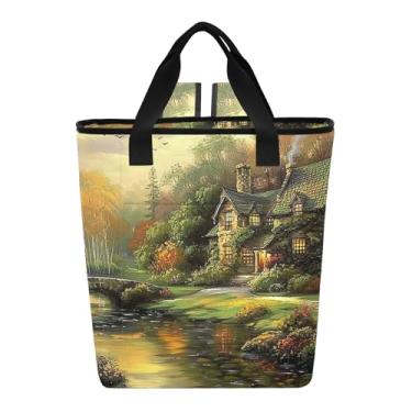 Imagem de Bolsa térmica para pintura de casa de campo, 36 latas, impermeável, bolsa de praia com isolamento macio, mochila para viagem