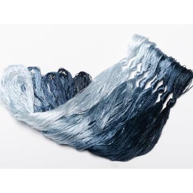 Imagem de RUSHIGUAN 100% pura natureza amoreira fio de seda acessório de joias flores artificiais ponto cruz bordado fio diy kits de costura 8 cores gradientes 22 m cada (13)