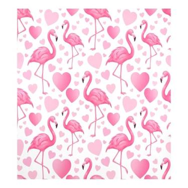 Imagem de Blueangle Capa de ímã de lava-louças flamingos rosa dos namorados, decoração da capa frontal da máquina de lavar louça, adesivos de eletrodomésticos, adesivos de eletrodomésticos, 58 cm C x 66 cm