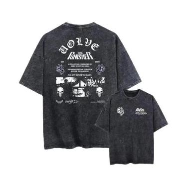 Imagem de Camiseta Masculina Oversized Vintage Lavada Para Academia E Musculação