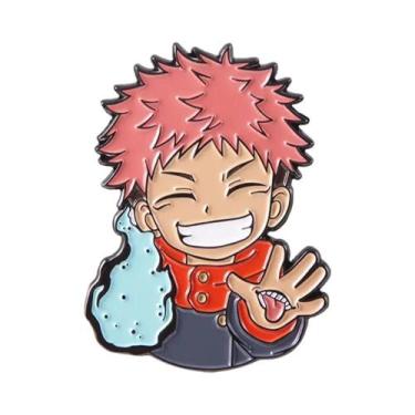 Imagem de Pins De Esmalte Do Anime Jujutsu Kaisen, Broche De Cosplay De Gojo Sat