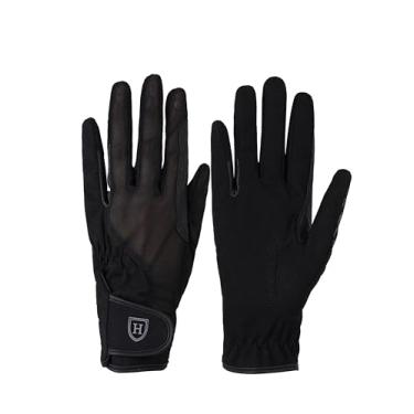 Imagem de Harrison Howard Luvas de equitação confortável para jardinagem, corrida ou ciclismo, luvas leves pretas G