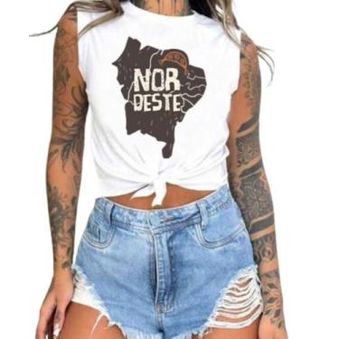 Imagem de Cropped T-Shirts Feminino Estampado Várias Estampas 77 - megan basic, 
