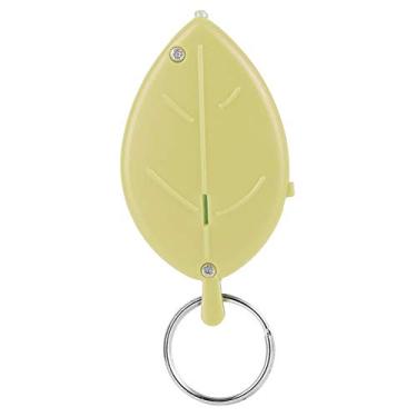 Imagem de Dioche Apito Localizador de Chave de Controle de Voz Anti-perda Localizador de Chaveiro Traçador Formato de Folha para Carteira Carro Animal de Estimação Bolsa Infantil Mala Material (Amarela)