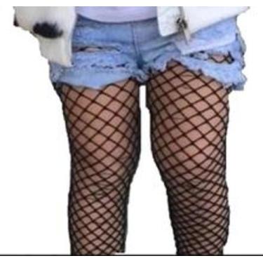 Imagem de Meia Calça Arrastão Infantil Menina Blogueiras Mini Diva - Variedades 