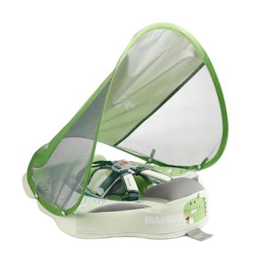 Imagem de A boia de natação para bebês da Mambobaby possui um design sólido não inflável para evitar que caia, com proteção FPS 50+, material de couro amigo da pele, para meninos e meninas - dinossauro