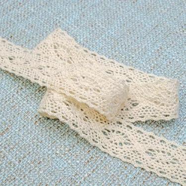 Imagem de 5 peças de fita de renda de algodão acabamento estilo vintage para artesanato faça você mesmo, scrapbooking, decorações de casamento