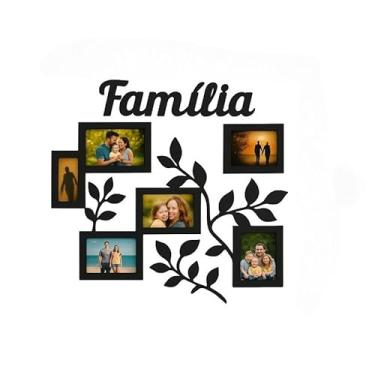 Imagem de Quadro Porta-Retrato Decorativo de Parede MDF 10x15 com Árvore – Fotos de Família(RETRATO-FAMILIA-50X45)