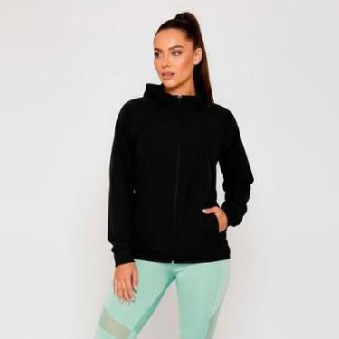 Imagem de Jaqueta Corta Vento Feminina com Capuz e Zíper Invertido Conforto e Proteção Esportiva e Casual-Feminino