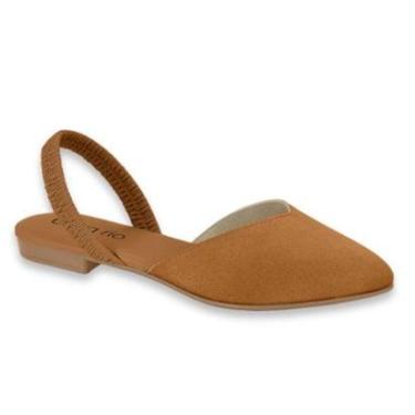 Imagem de Sapatilha Feminina Beira Rio Mule Slingback Bico Fino Elastico Ref: 4134.446-Feminino