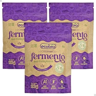 Imagem de 3 x Fermento em Pó Sem Alumínio Não Transgênico 100g - Ecobio