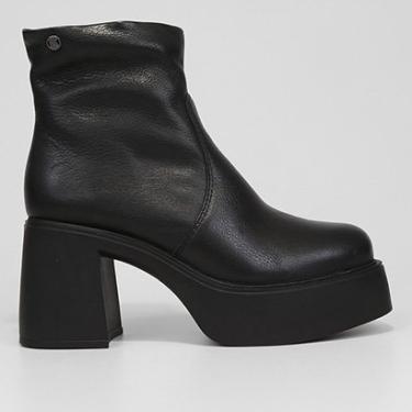 Imagem de Coturno Couro Bottero Cano Médio Feminina-Feminino