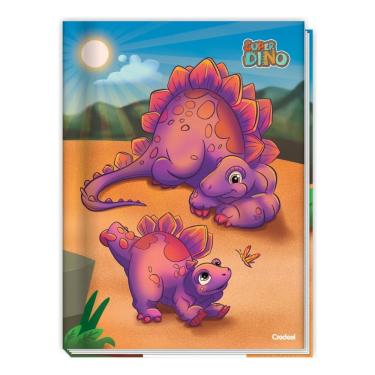 Imagem de Caderno Brochura Universitário Capa Dura A4 80 Folhas Super Dino Credeal Estampa 2