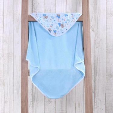 Imagem de Toalha Capuz Bebê 70Cm X 70Cm Toque Aveludado Ursinho - Bene Casa